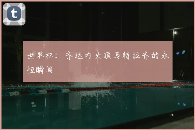世界杯：齐达内头顶马特拉齐的永恒瞬间